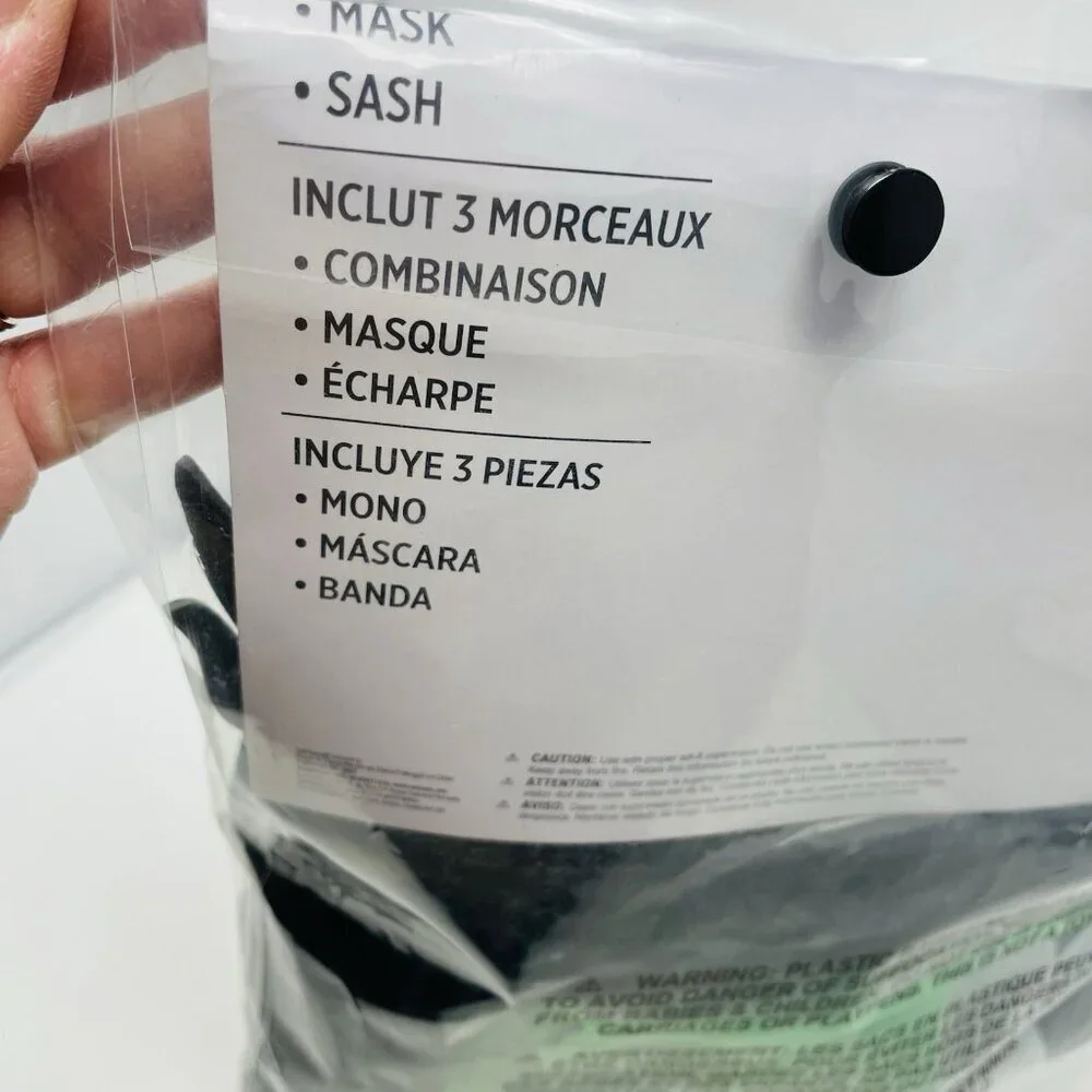 Dragon Ninja Youth Child Boys Size Large 12-14 Halloween Dress Up Costume Black - Picture 7 of 8